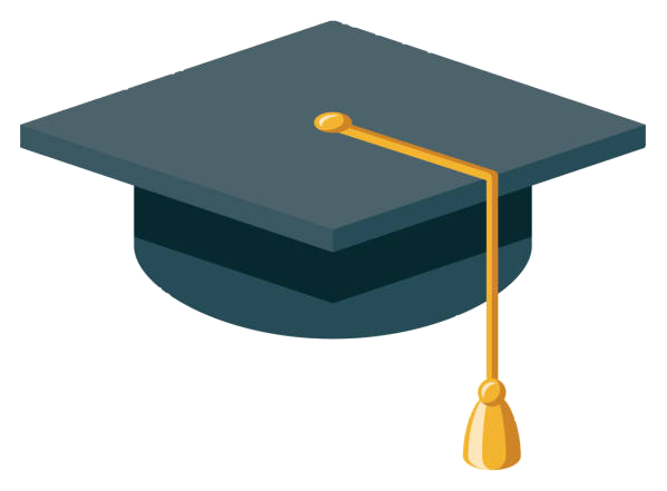 A graduate mortar board cap